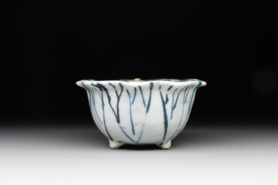 A Chinese blue and white trick-cup, Transitional period