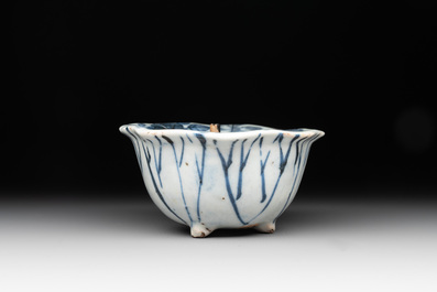 A Chinese blue and white trick-cup, Transitional period