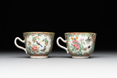 A Chinese Canton famille rose 38-piece tea service, 19th C.