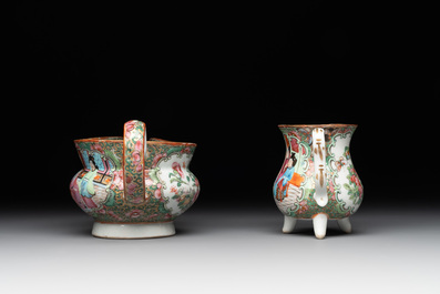 A Chinese Canton famille rose 38-piece tea service, 19th C.