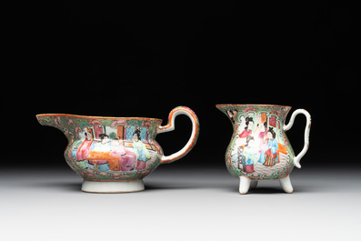 A Chinese Canton famille rose 38-piece tea service, 19th C.
