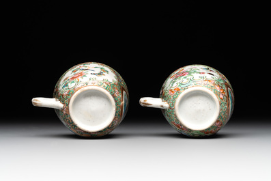 A Chinese Canton famille rose 38-piece tea service, 19th C.
