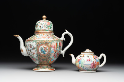A Chinese Canton famille rose 38-piece tea service, 19th C.