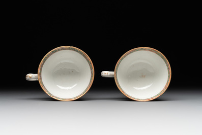 A Chinese Canton famille rose 38-piece tea service, 19th C.