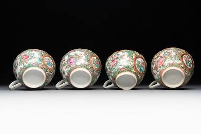 A Chinese Canton famille rose 38-piece tea service, 19th C.