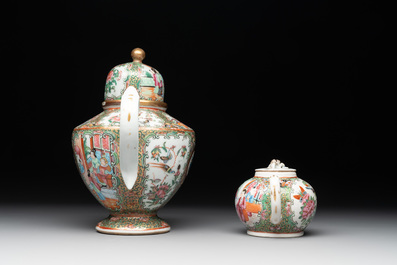 A Chinese Canton famille rose 38-piece tea service, 19th C.