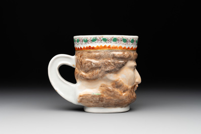 A rare Chinese export porcelain 'Neptune' mug, Qianlong, ca. 1785