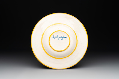 A fine Italian maiolica 'Apollo and Daphne' istoriato plate, prob. Durantino workshop, Urbino, ca. 1550