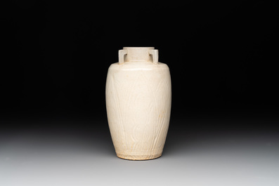 A Chinese qingbai white-glazed vase, Southern Song