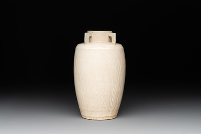 A Chinese qingbai white-glazed vase, Southern Song