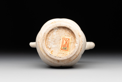 A Chinese miniature 'ding' lobed ewer, Southern Song