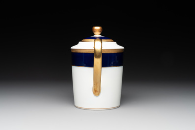 An impressive 94-piece gold-encrusted royal-blue-enamelled 'Palaiseau' service, Bernardaud, Limoges, 20th C.