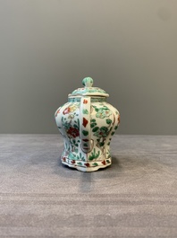 A Chinese famille verte 'lotus pond with ducks' teapot, Kangxi