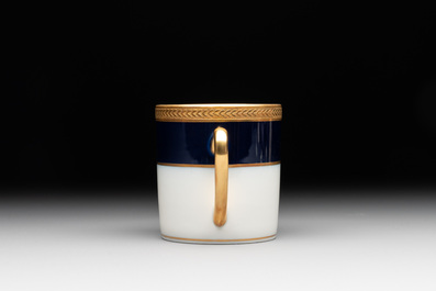 An impressive 94-piece gold-encrusted royal-blue-enamelled 'Palaiseau' service, Bernardaud, Limoges, 20th C.