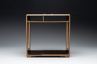 A Japanese lacquerware picnic set with two sake bottles, Meiji, 19th C.