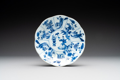 16 Chinese blue and white wares, Kangxi/Qianlong