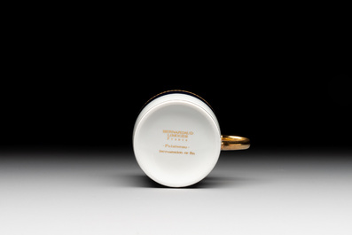 An impressive 94-piece gold-encrusted royal-blue-enamelled 'Palaiseau' service, Bernardaud, Limoges, 20th C.