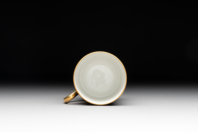 An impressive 94-piece gold-encrusted royal-blue-enamelled 'Palaiseau' service, Bernardaud, Limoges, 20th C.