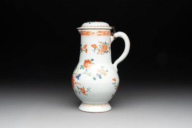 Five Chinese famille rose and verte wares, Kangxi/Qianlong