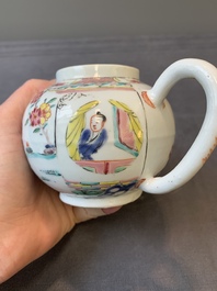 A Chinese famille rose 'Xi Xiang Ji' teapot, Yongzheng