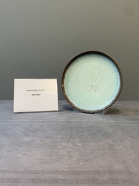 A Chinese junyao saucer dish, Yuan