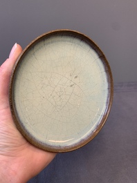 A Chinese junyao saucer dish, Yuan