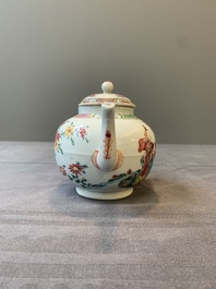 A Chinese famille rose 'Xi Xiang Ji' teapot, Yongzheng