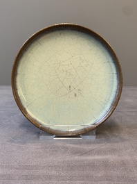 A Chinese junyao saucer dish, Yuan