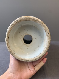 A Chinese blue and white 'birds among flowering branches' vase, Wanli