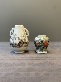 Five Chinese miniature vases, 19/20th C.