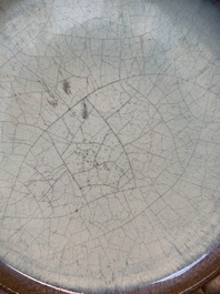 A Chinese junyao saucer dish, Yuan