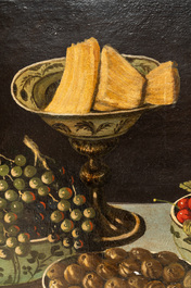 Italian School: Still life with fruits, oil on canvas, 19th C.