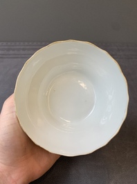 Two Chinese famille rose 'peach' and 'landscape' bowls, Tongzhi and Guangxu marks and of the period