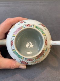A Chinese famille rose 'Xi Xiang Ji' teapot, Yongzheng