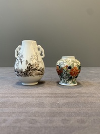 Five Chinese miniature vases, 19/20th C.