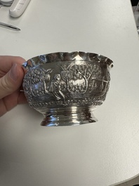 Eight silverwares, primarily South- and Southeast Asia, 19/20th C.