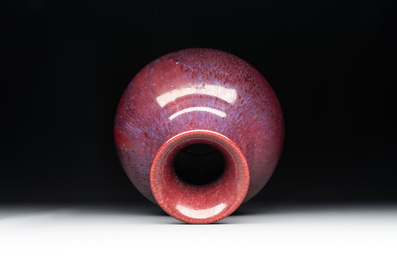 A Chinese flamb&eacute;-glazed vase, Yongzheng mark and possibly of the period