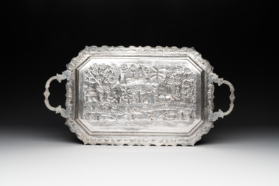 Eight silverwares, primarily South- and Southeast Asia, 19/20th C.