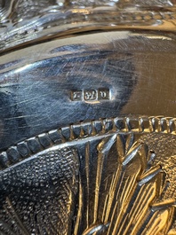 A repouss&eacute; silver bowl depicting priests and Egyptian gods, Alexandria, 1919-1920
