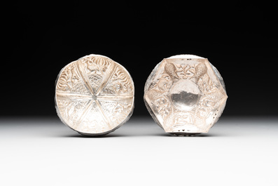 Eight silverwares, primarily South- and Southeast Asia, 19/20th C.