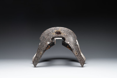 A Japanese aogai-nashiji 'kura' saddle, Edo, dated 1668