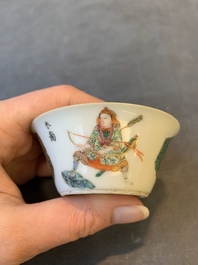 A rare set of ten Chinese famille rose 'Wu Shuang Pu' nesting bowls, 19th C.
