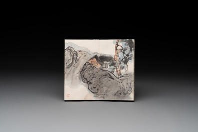 Three albums: Mohan 墨翰, after Qi Baishi and anonymous, Rong Bao Zhai studio, Beijing, 1952