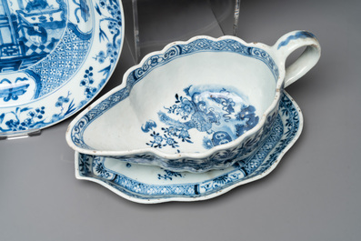 15 Chinese blue and white wares, 18th C. and later