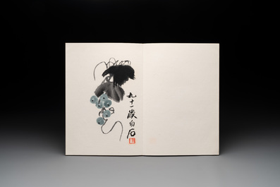 Three albums: Mohan 墨翰, after Qi Baishi and anonymous, Rong Bao Zhai studio, Beijing, 1952