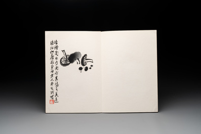 Three albums: Mohan 墨翰, after Qi Baishi and anonymous, Rong Bao Zhai studio, Beijing, 1952