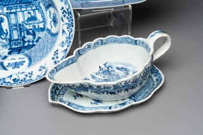 15 Chinese blue and white wares, 18th C. and later
