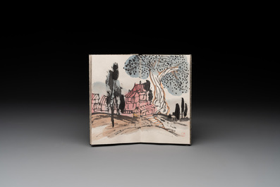 Three albums: Mohan 墨翰, after Qi Baishi and anonymous, Rong Bao Zhai studio, Beijing, 1952