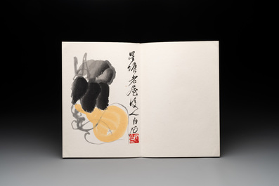 Three albums: Mohan 墨翰, after Qi Baishi and anonymous, Rong Bao Zhai studio, Beijing, 1952