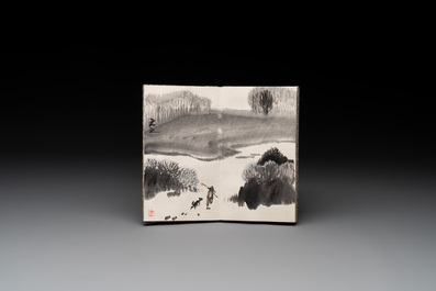 Three albums: Mohan 墨翰, after Qi Baishi and anonymous, Rong Bao Zhai studio, Beijing, 1952